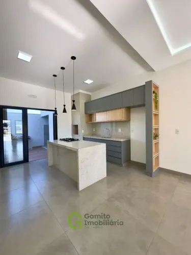 Casa nova com 3 quartos, área gourmet e com móveis planejados no cond.EVILLE RIO PRETO