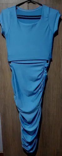 Conjunto azul sofisticado