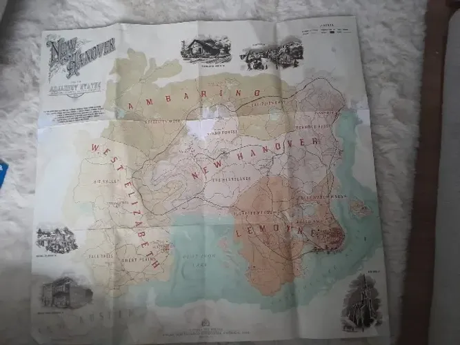 Pôster/Mapa Red DEead Redemption 2 Cyberounk 2077