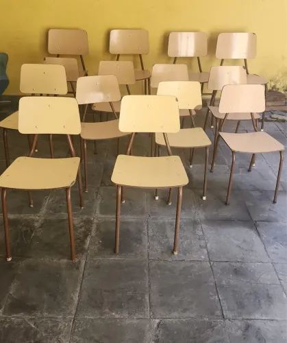 Cadeiras infantis madeira e metal lote ou avulso