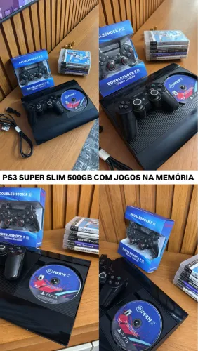Ps3 Super Slim 500gb + 2 Controle
