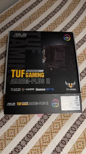 Placa-mãe ASUS TUF Gaming A520M-PLUS II (AM4)