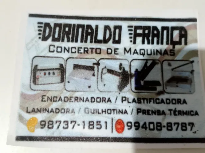 Conserto e manutenção de plastificadora, encadernadora, guilhotina, laminadora