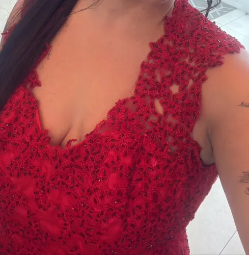 Vestido vermelho festa