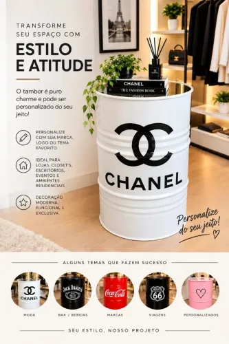 Tambor personalizado para decorar