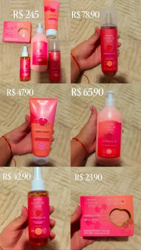 Produtos O Boticário da linha Cuide-se Bem Acerola e Vai!