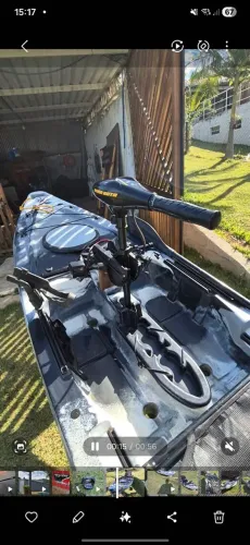 Caíque milha náutica hook com motor elétrico