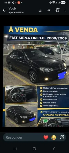 Fiat Siena 1.0/ EX 1.0 MPI Fire/ Fire Flex 8V 2009
