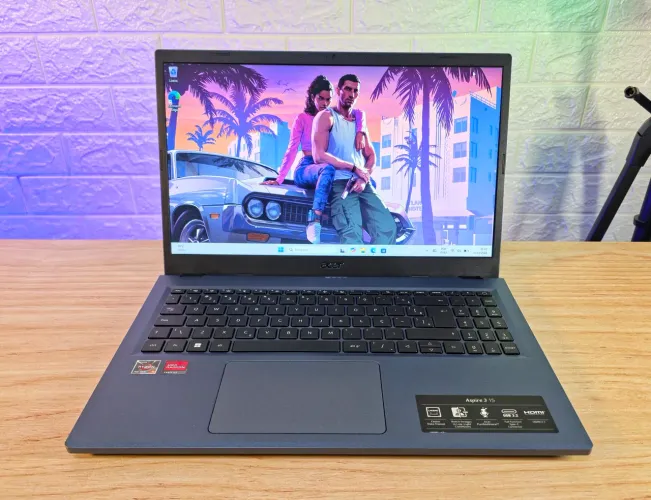 Notebook Acer Aspire, Ryzen 5 7520U, 8GB LPDDR5, SSD NVMe 256GB
