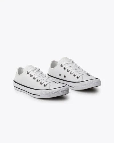 Tênis Converse Chuck Taylor All Star Couro Cano Baixo Branco