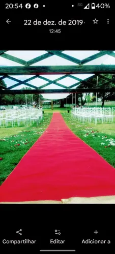 TAPETE ORIGINAL VERMELHO 25MT