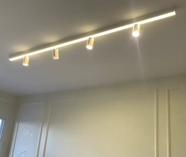 Trilho LED 2m SOBREPOR (Perfil + 4 spots)