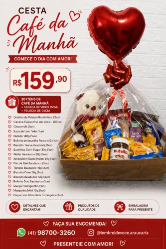 Cesta de Café da Manhã