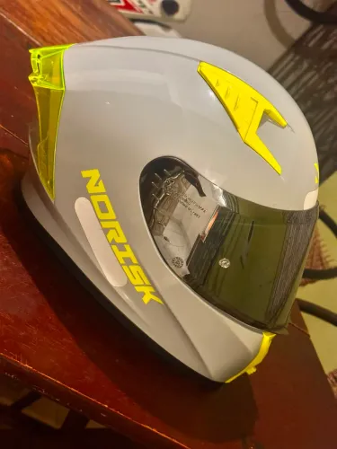 Capacete Norisk Flow Monocolor Cinza Viseira