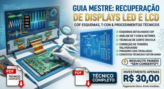 CURSO PRA VOCÊ Q É TÉCNICO PARE DE PERDER DINHEIRO COM DISPLAYS "SEM CONSERTO"!