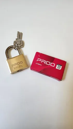 Cadeado Pado Brasil 40mm + 2 Chaves (Novo)