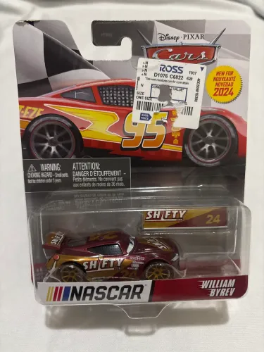 Carrinho Matel Disney PIXAR CARROS - NASCAR - modelo Shifty 24 - William Byrev