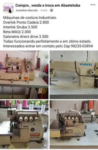 Vendo máquinas de costura