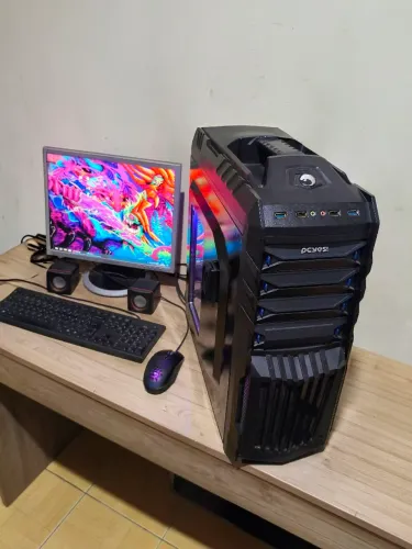 PC Gamer RGB Intel i5 4°Geração, Placa Video, SSD..