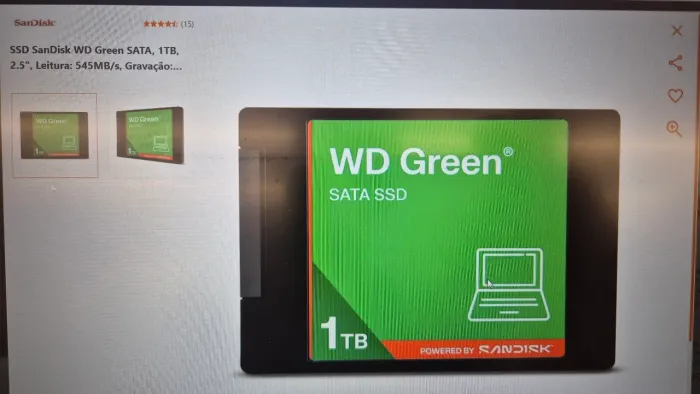 Ssd sandisk wd Green sata, 1T, 2,5"