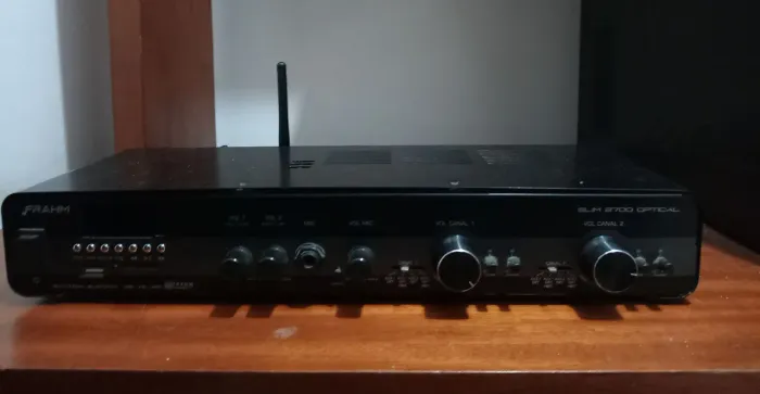 Amplificador Frahm 2700 Slim 2700 Optical - Amplificador Som Ambiente