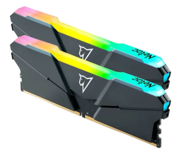 Memória DDR4 Netac Shadow RGB, 16GB (2 pentes de 8GB), 3600MHz