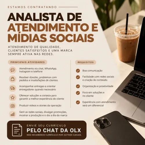 Analista de Atendimento e Mídias Sociais
