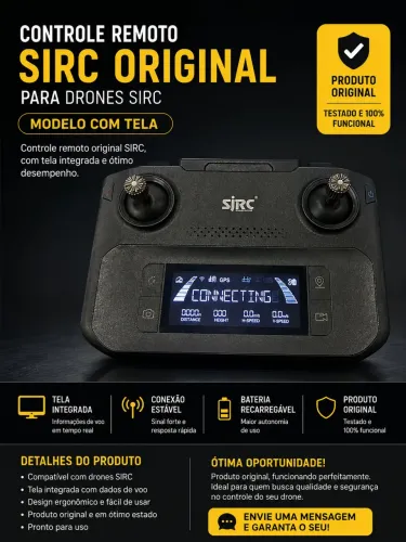 Rádio controle drone sjrc f22s