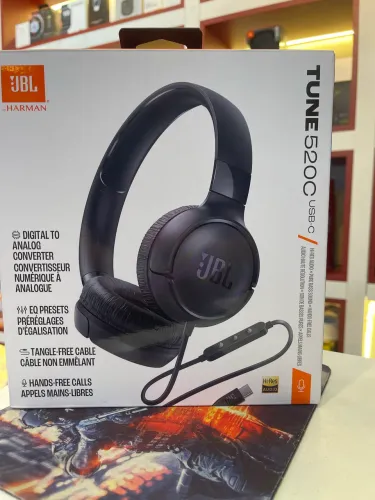 Lançamento fone de ouvido tune 520c com fio usbc