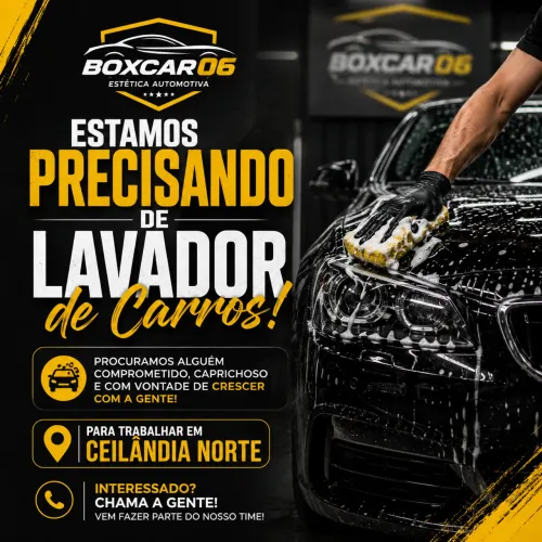 Lavador estética automotiva 