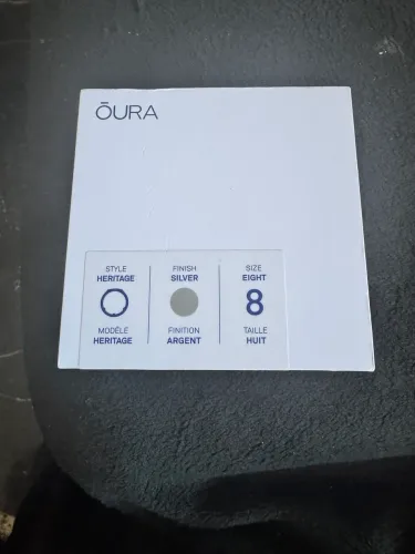 Anel inteligente oura ring tam 8