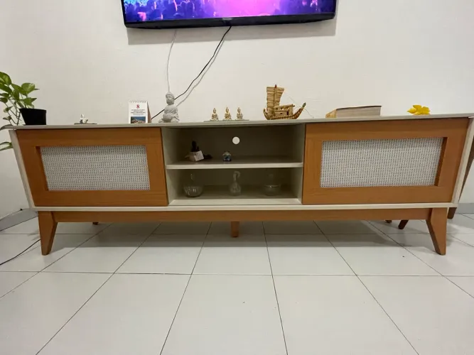 RACK NOVO para TV até 65" 2 portas - 180cm