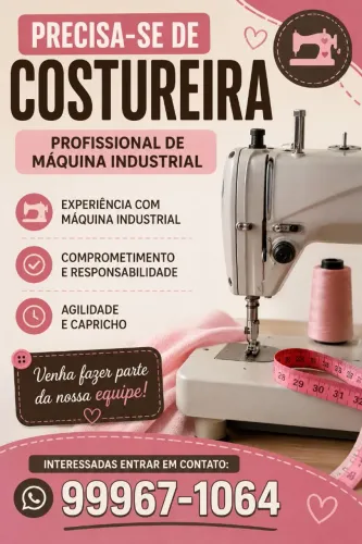 Preciso de costureira 