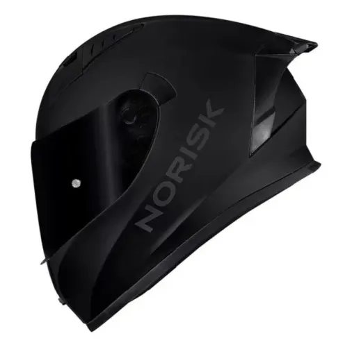 Capacete norisk preto brilhante