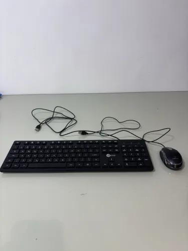 Teclado e mouse de escritório
