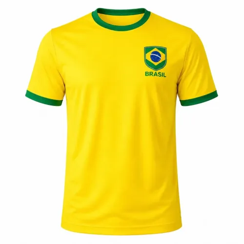 Camiseta Dry fit Brasil torcedor jogo 2026 unissex