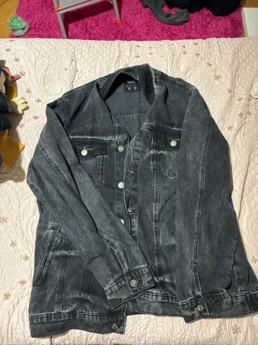 jaqueta jeans preta 