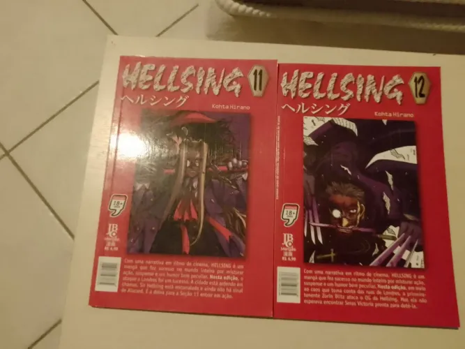 Mangá Hellsing volumes 11 e 12 