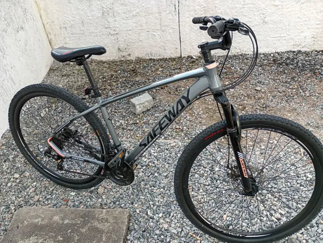 Bicicleta Aro 29 Safeway Alumínio 21 marchas/ cinza