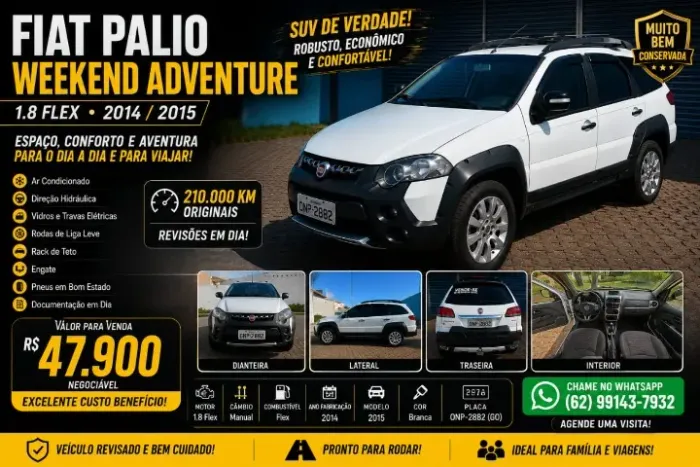 Fiat Palio Weekend Adventure Locker 1.8 Flex 2015