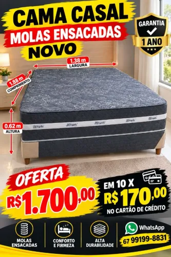 Preço de fábrica hoje cama casal Molas ensacadas 