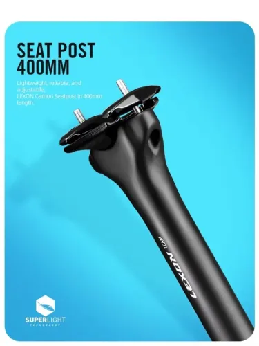 Canote Lexon Team Carbono Ultra Light 31,6mm 400mm