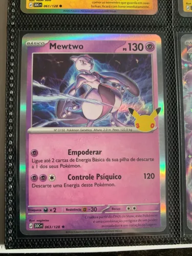 mewtwo 063/128 celebrações 30 anos pokémon