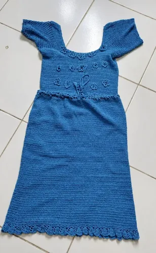Vestido de crochê 