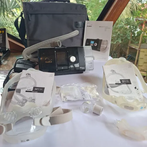 Cpap Resmed airsense 10 autoset umidificador + 1 câmara Nasal  + 1 câmara nasobucal nova