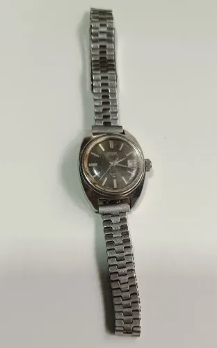Relogio Seiko Feminino Automatico Antigo Raro Fundo Preto
