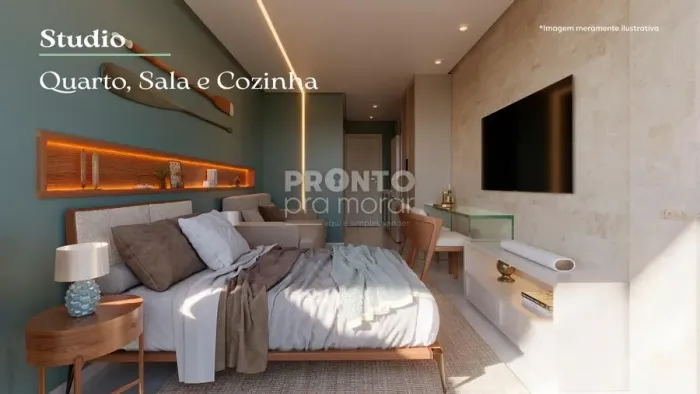 Flat com 1 quarto em Tamandaré