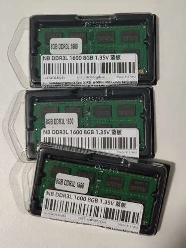 Memória ram ddr3L 1600 8gb P/note 