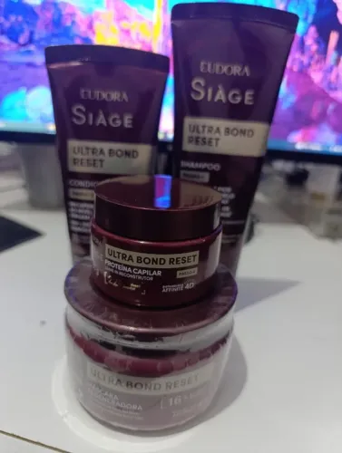 Kit Eudora Siàge Ultra Bond Reset Completo Tratamento 4 Itens