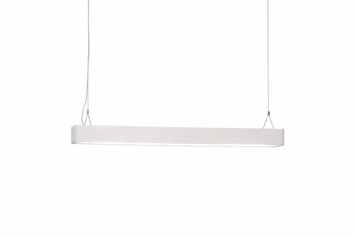 Pendente retangular para 2 lâmpadas de led 